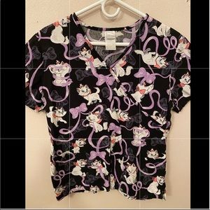 Disney Aristocats scrub top